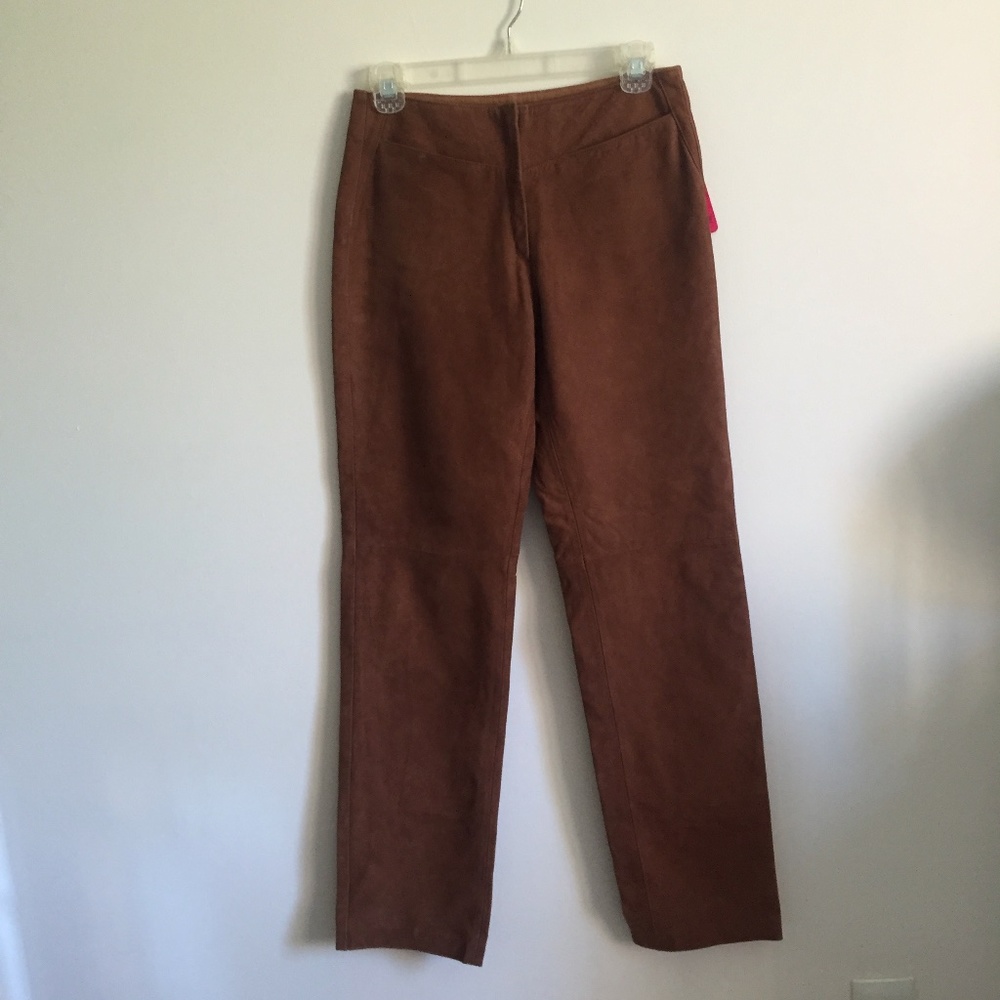 Vintage PLAYBOY Brown Suede Pants NWT - Picture 4 of 9